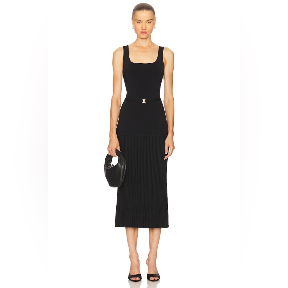 Karina Grimaldi Aster Knit Dress in Black